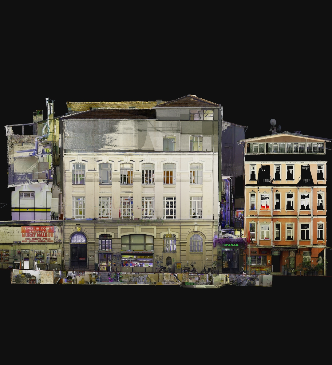 Fukaraperver Derneği & Beyoğlu Spor Kulübü Binası Lazer Tarama & Rölöve Ölçmeleri