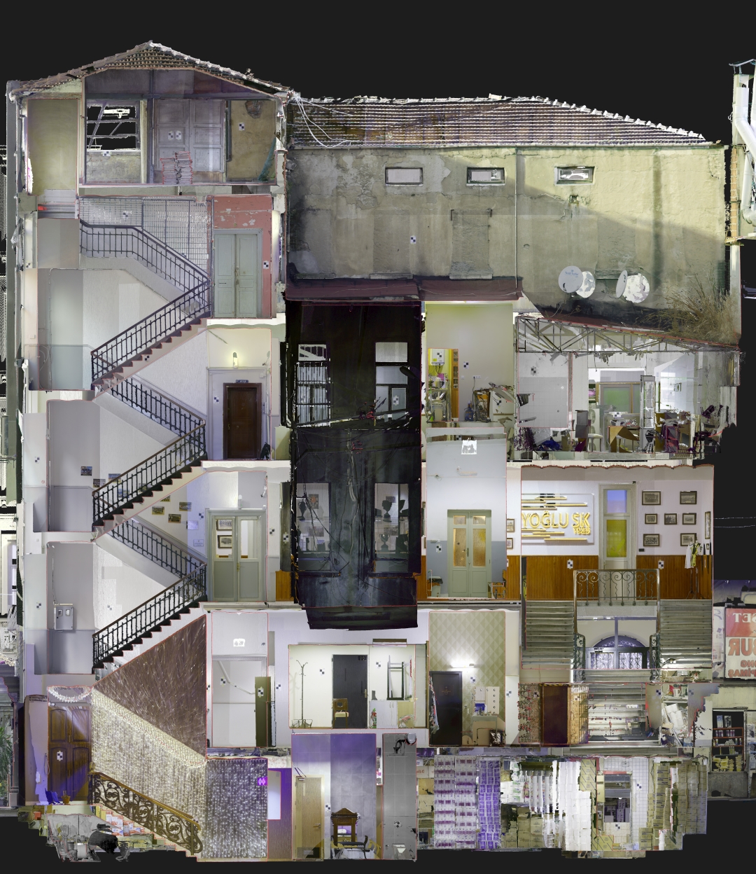 Fukaraperver Derneği & Beyoğlu Spor Kulübü Binası Lazer Tarama & Rölöve Ölçmeleri